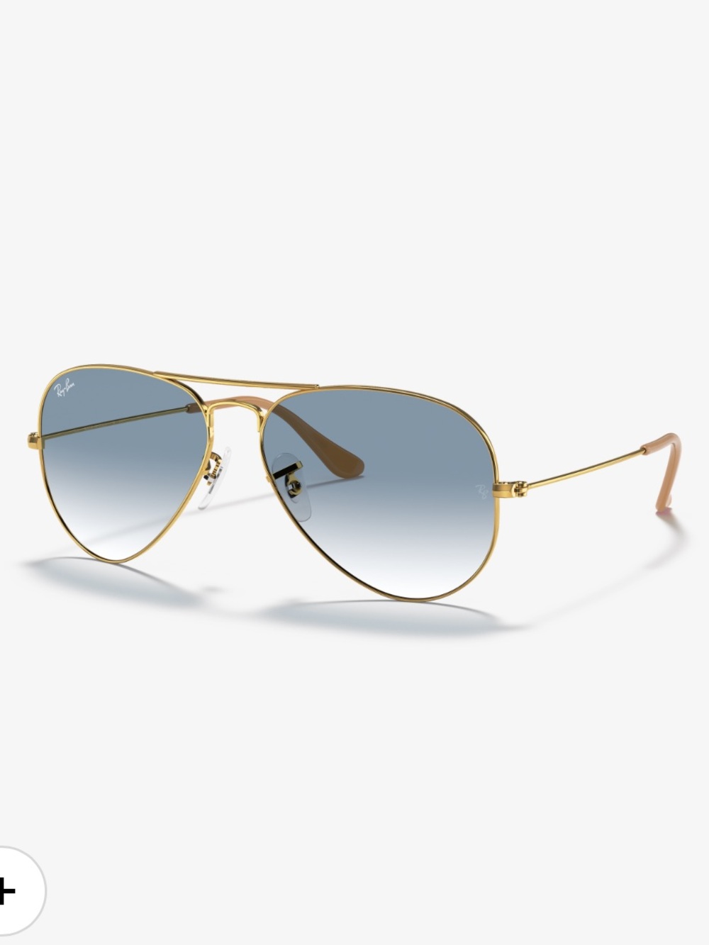 Ray-Ban Blue Gradient Lenses with Gold Aviator Frame - Picture 2 of 8
